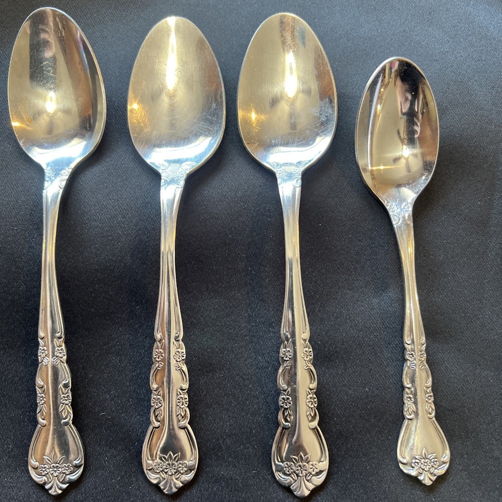 Rogers Stainless Flatware Korea Replacement Silverware Soup & Table Spoons‎